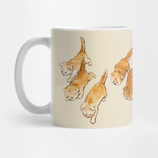 5 Orange Kittens Mug